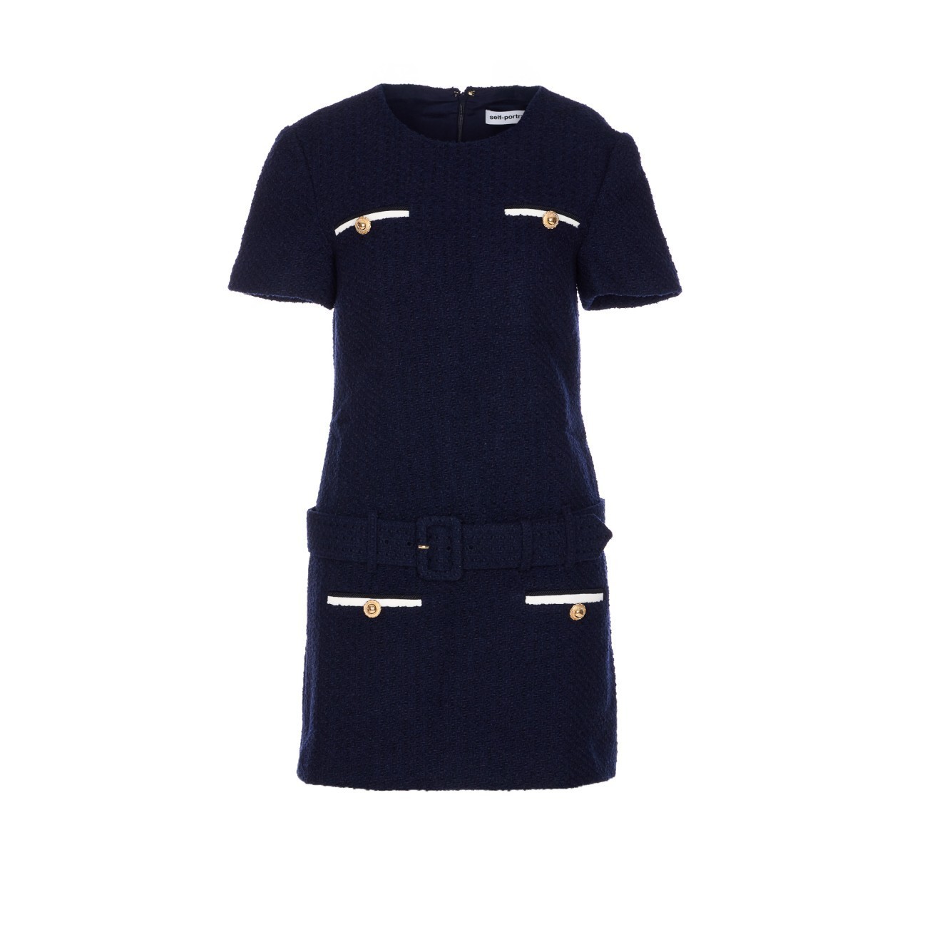 ワンピース Self Portrait BOUCLE' MINI DRESS