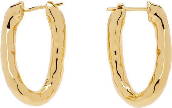Jil Sander ゴールド フープピアス