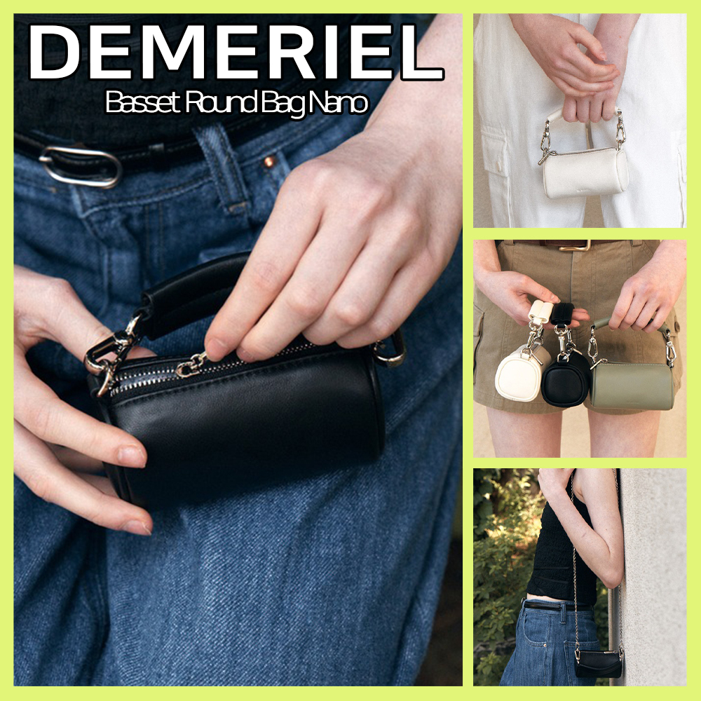 ●大人気【DEMERIEL】Basset Round Bag Nano ★送料・関税込★