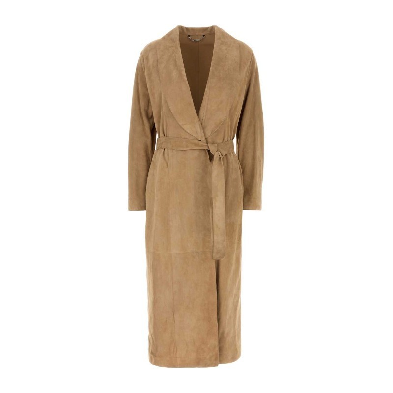 コート FENDI SS25 Camel suede coat (FPS901AUON F1SA0)