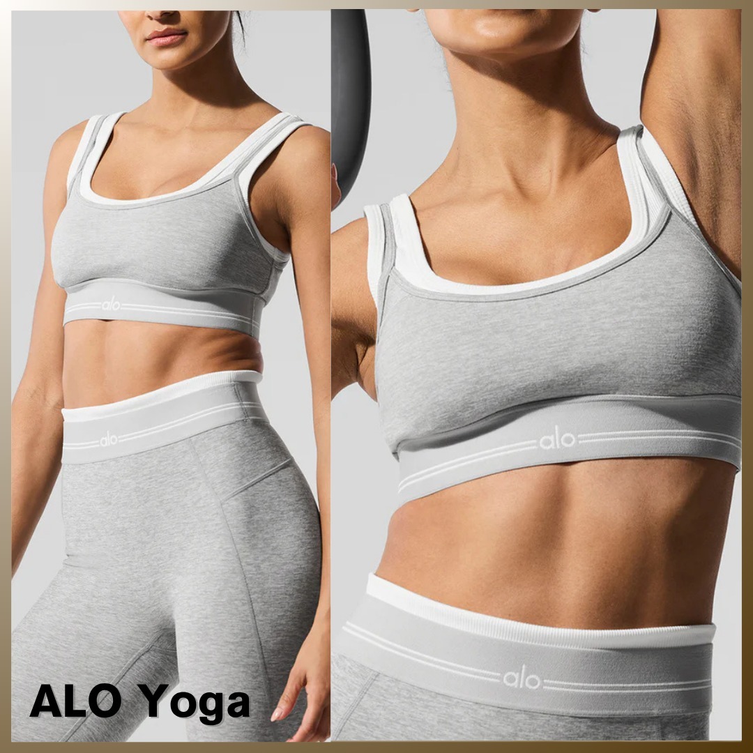 Alo Yaga エアブラシ ロゴ ベター トゥゲザー ブラ
