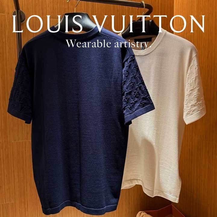 *知的な余裕漂う*【Louis Vuitton】ロゴTシャツ ご褒美ギフトに