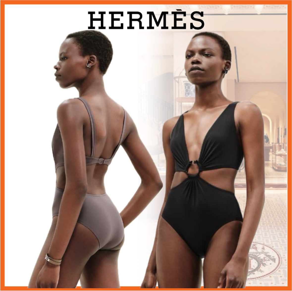 《センスが光る☆》HERMES エリン 水着 エルメス