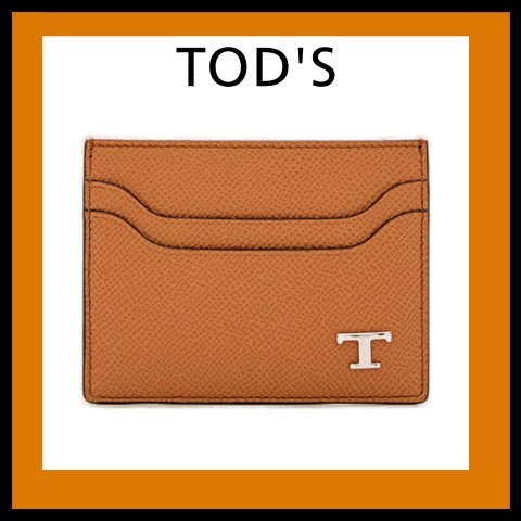 【関送込】TOD'S T タイムレス テクスチャード カードホルダー