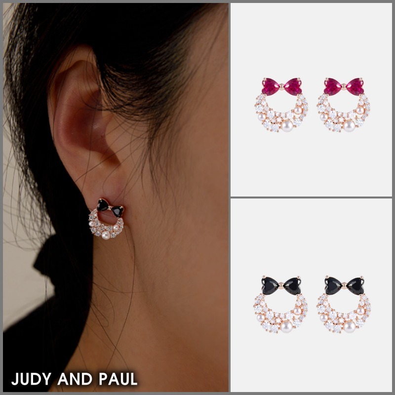 ★JUDY AND PAUL★ ダイアナ カラーリボン サークルピアス