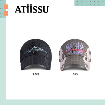 ブラック（黒）系 ATiiSSU(アティシュ) キャップ(メンズ) - 海外