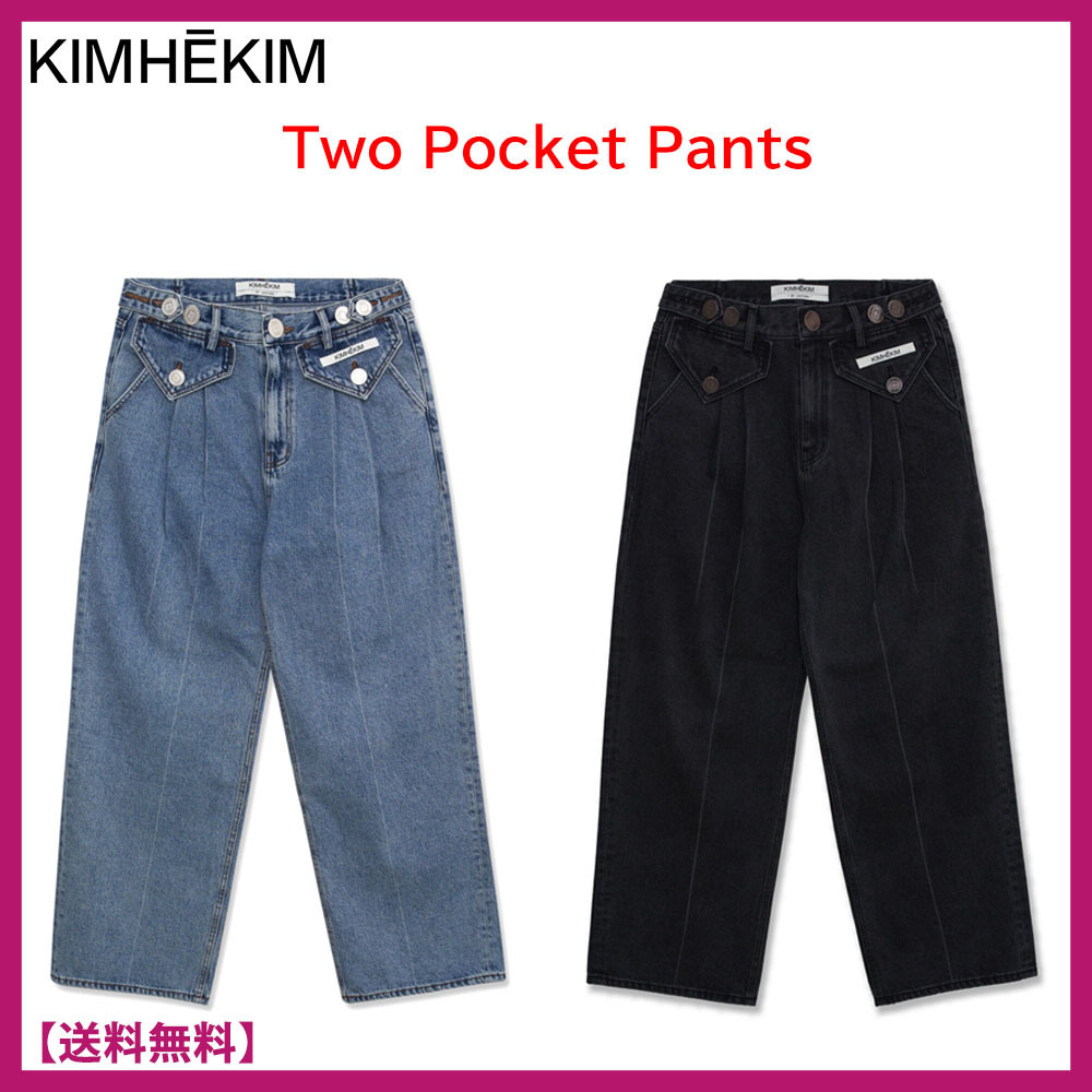 [韓国ブランド]★KIMHEKIM★TWO POCKET PANTS★デニム (男女用)