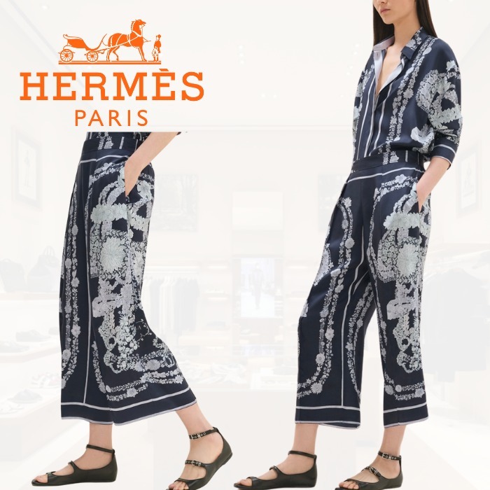 HERMES パジャマパンツ ショート 《Brides de Gala en Fleurs》
