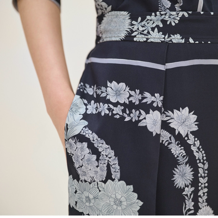 HERMES パジャマパンツ ショート 《Brides de Gala en Fleurs》