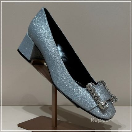 日本未入荷 チャンキーヒール パンプス Rossi(セルジオロッシ) Sergio 靴