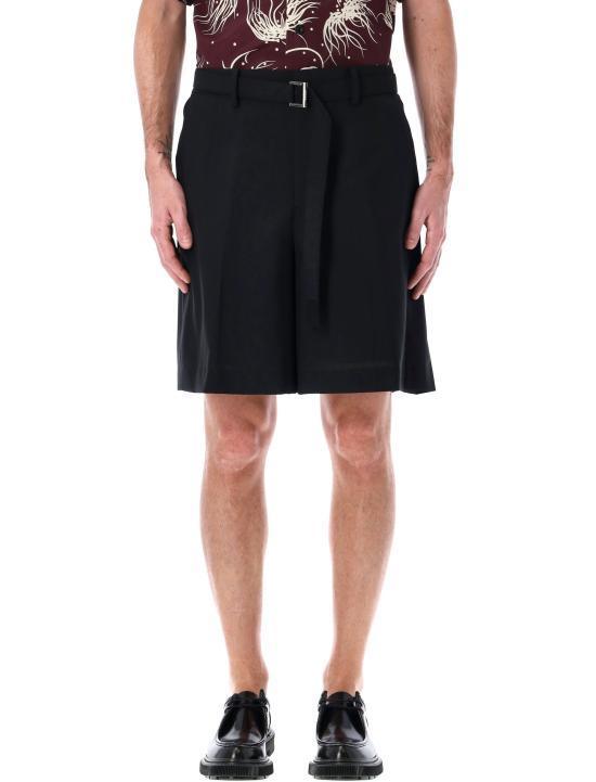 ハーフ・ショートパンツ SACAI Men Straight Pants 2503589M 001 BLACK