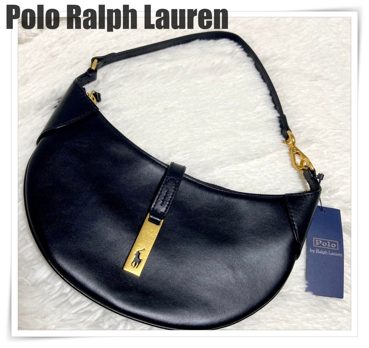 POLO RALPH LAUREN レザー ミニ ショルダーバッグ【関税送料込】