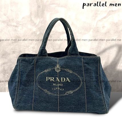 デニム PRADA(プラダ) トートバッグ(レディース) - 海外通販のBUYMA