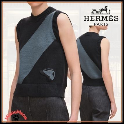 ブラック（黒）系 L HERMES(エルメス) トップス(レディース) 2