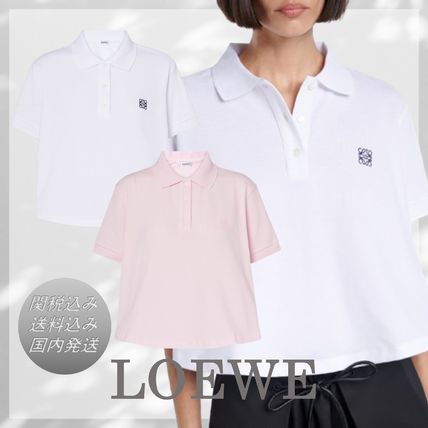 クロップド LOEWE(ロエベ) ポロシャツ(レディース) - 海外通販の