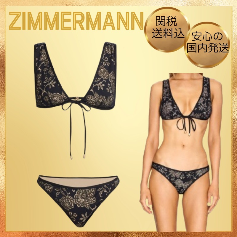 ★Zimmermann★ Tallow レース 三角ビキニ black