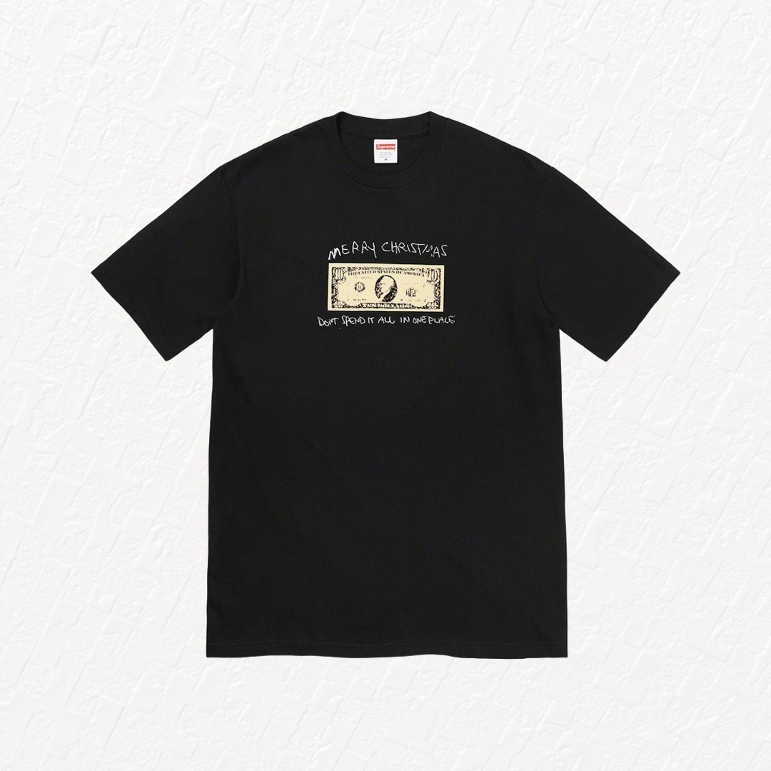 Tシャツ・カットソー Supreme Spend It T-Shirt Black