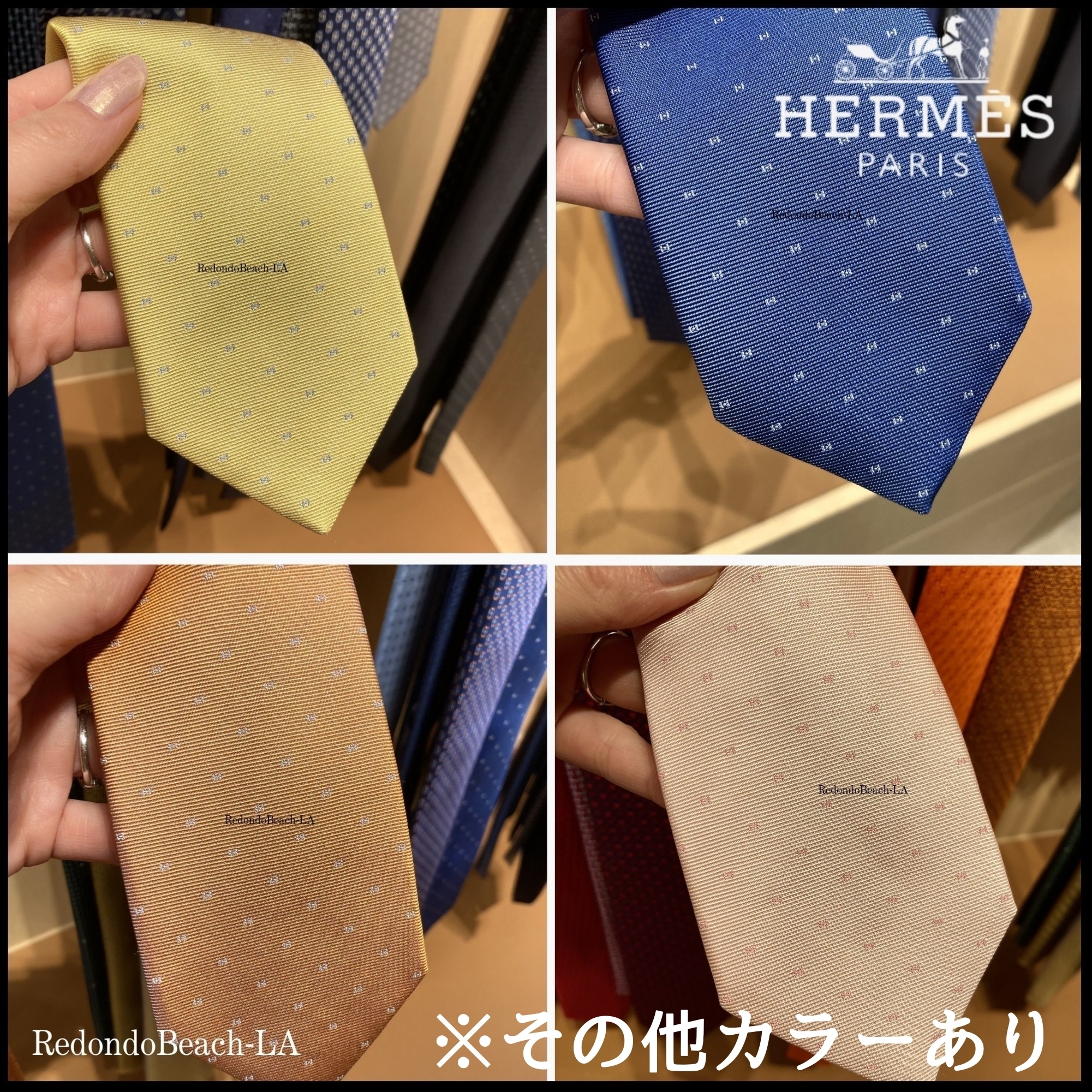 【ミニHでお洒落度アップ】HERMES★Magnifying H★ネクタイ