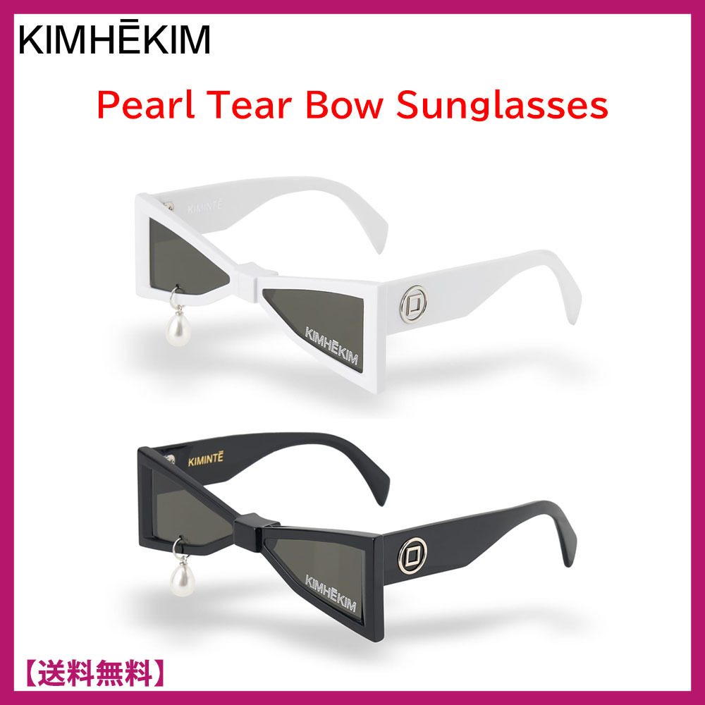 [韓国人気] KIMHEKIM★Pearl Tear BOW Sunglasses★サングラス