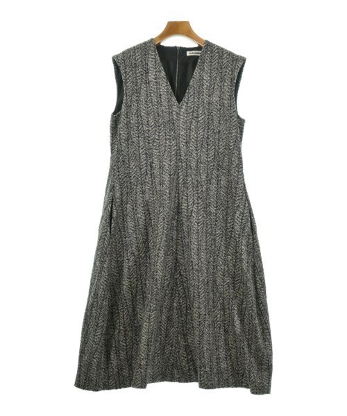 JIL SANDER ジルサンダー ワンピース グレーx黒 4104825E0014