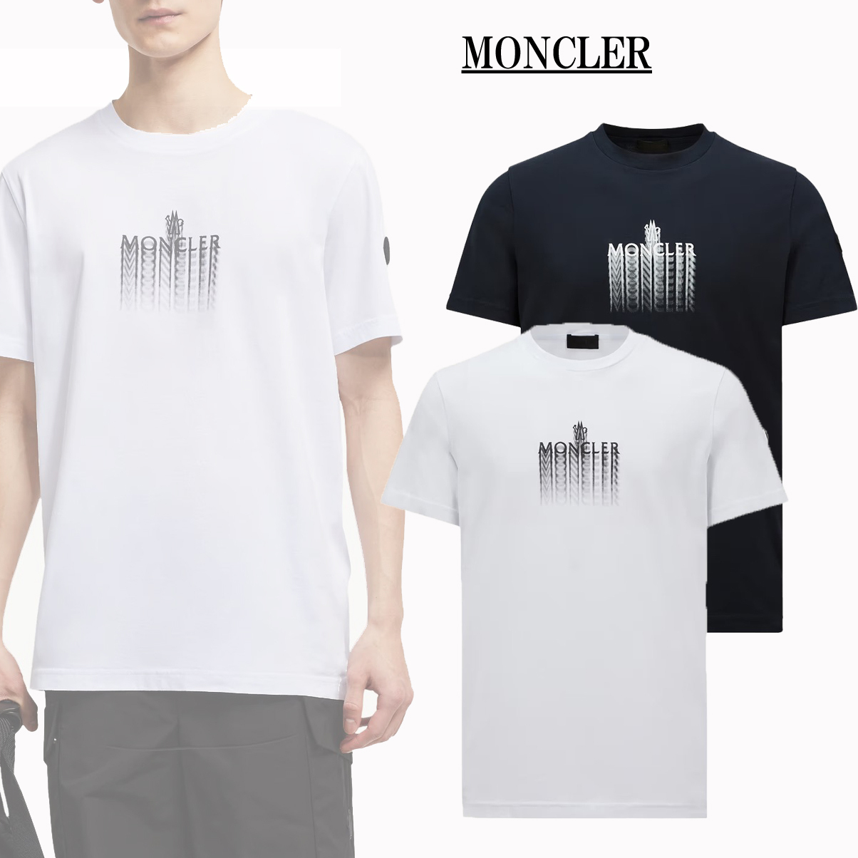 MONCLER モンクレール ロゴ プリント グラフィック コットン