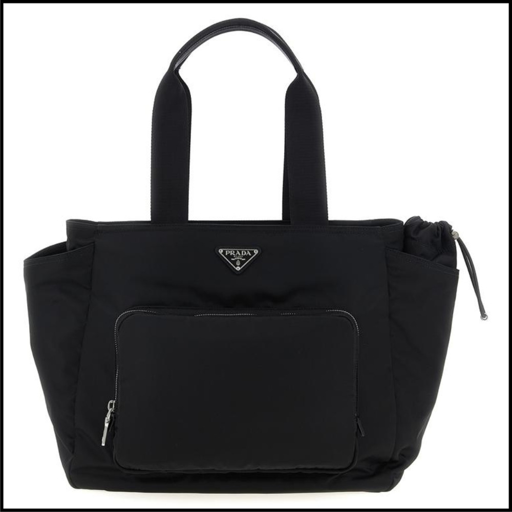 25新作 PRADA プラダ リナイロン RENYLON ベビーバッグ ブラック