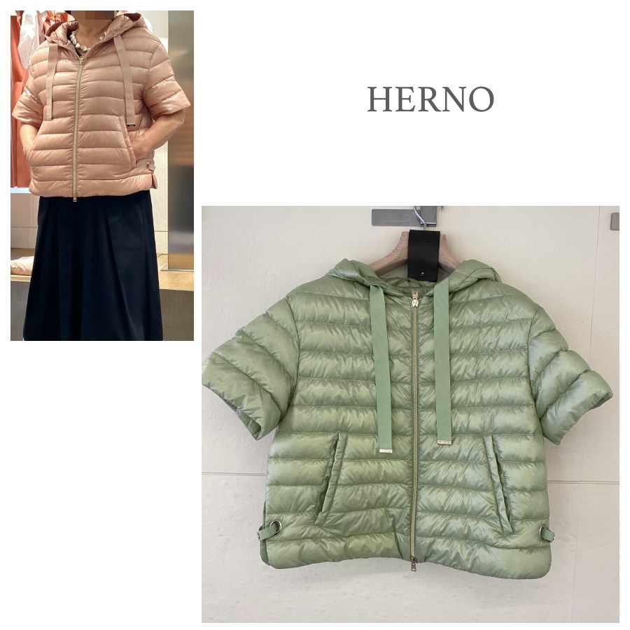 関税込★HERNO★2025SS★半袖ウルトラライトダウン