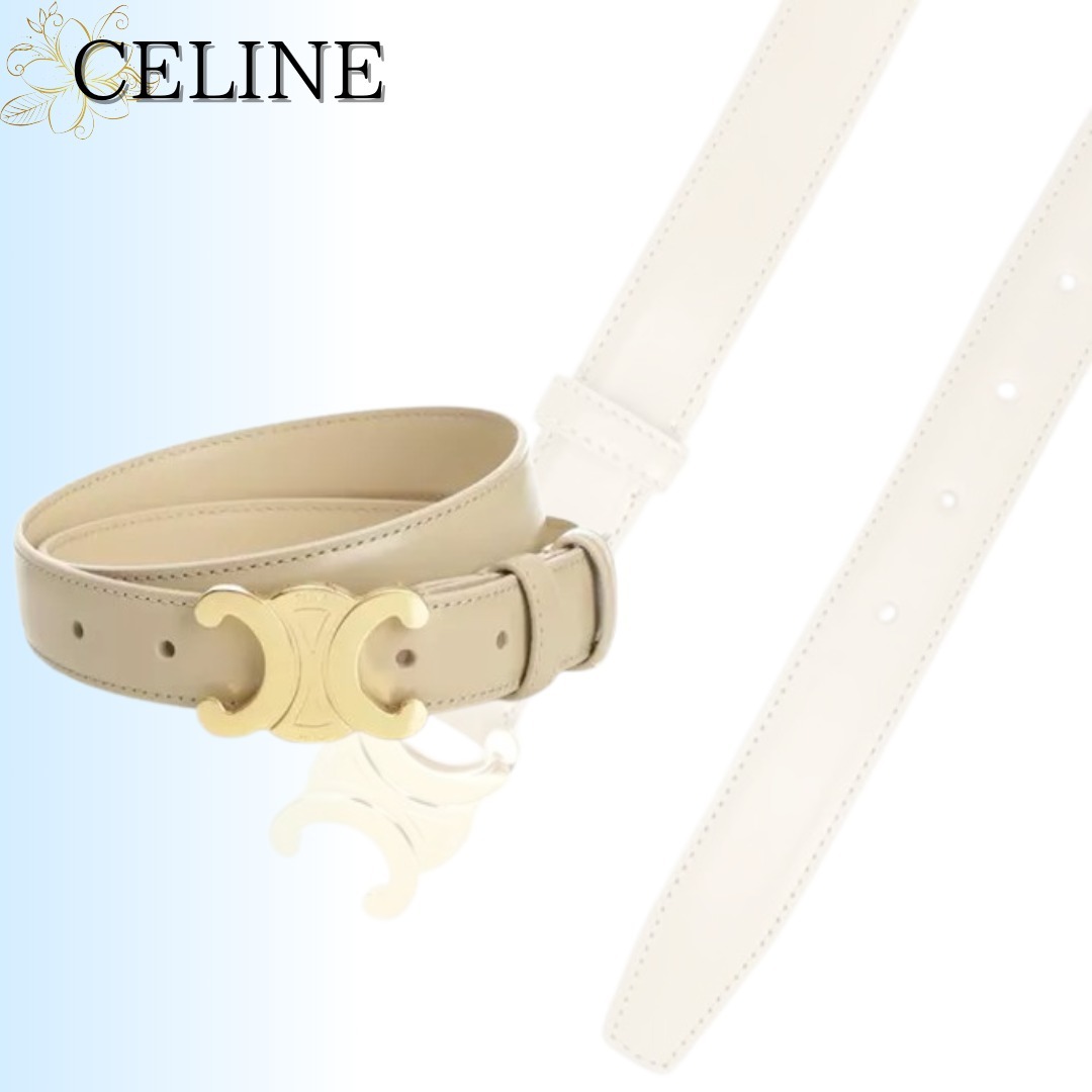 25FW◆【CELINE】トリオンフ*ミディアム*トリヨンレザー*ベルト