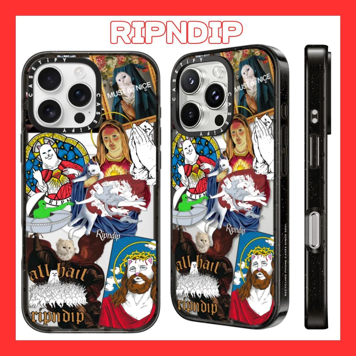 RIPNDIP iPhoneケース Lord Nermal MagSafe ステッカーマニア