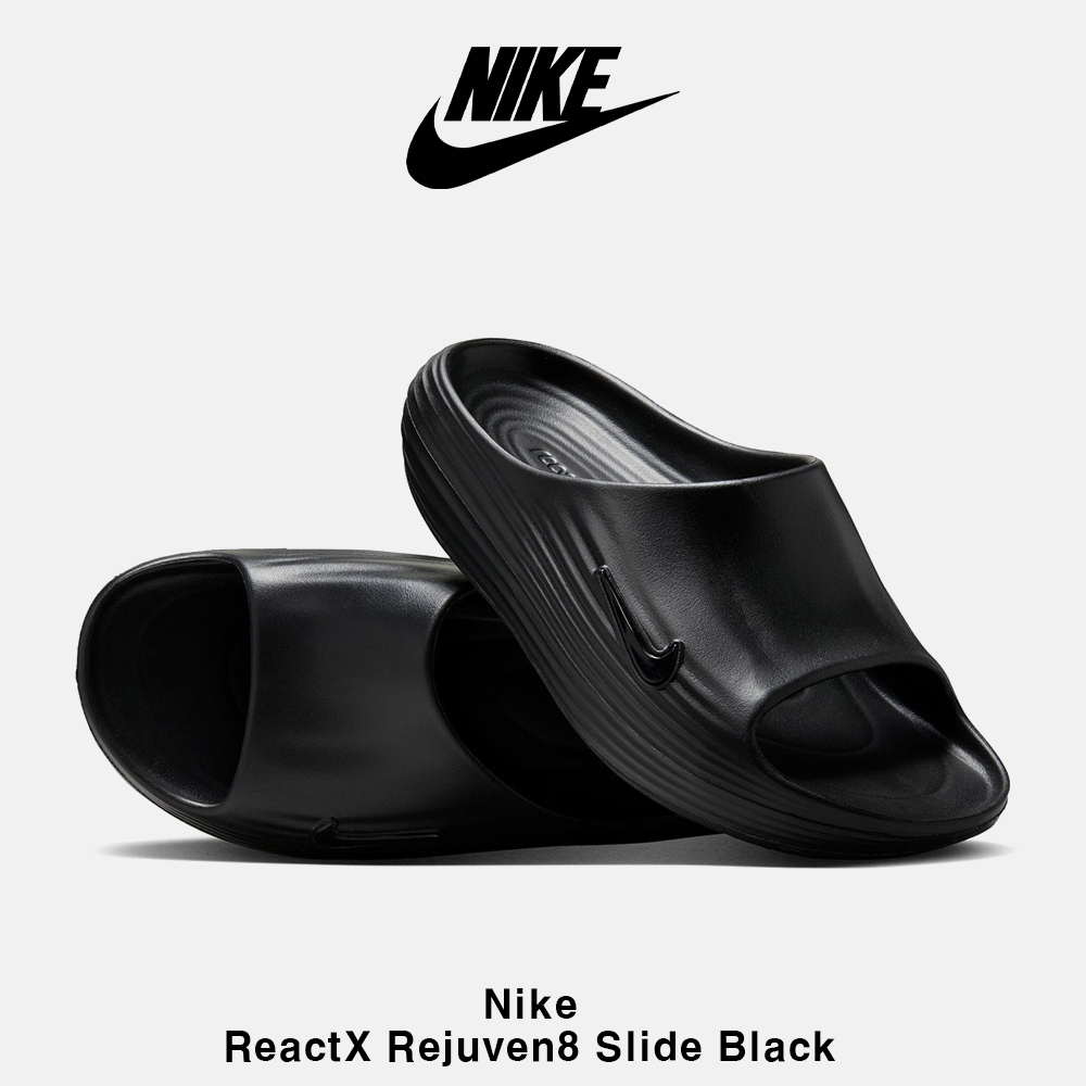 【Nike】ReactX Rejuven8 Slide Black ★大人気★