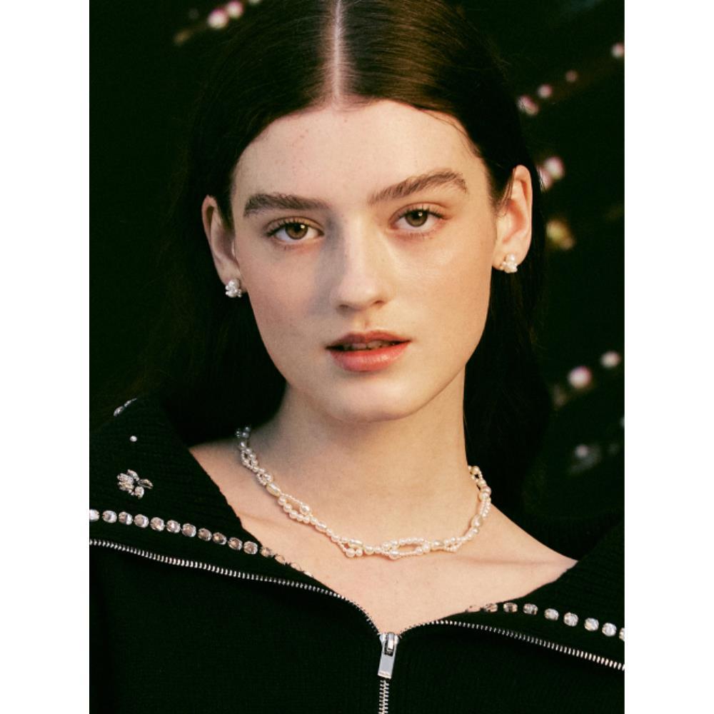 ◆VINTAGE HOLLYWOOD◆ Bubble Mix Pearl Necklace VH249ONE006M