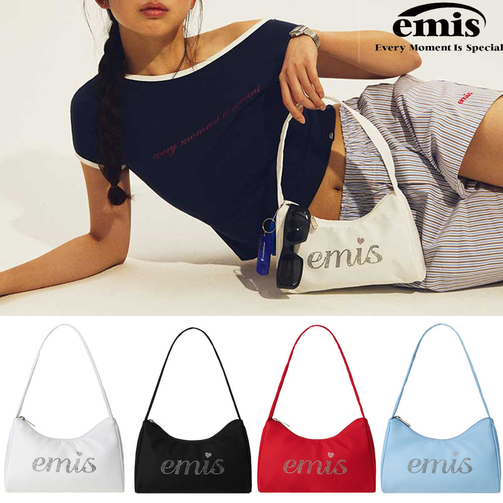 無料配送 ◆ emis ◆ RHINESTONE HOBO BAG