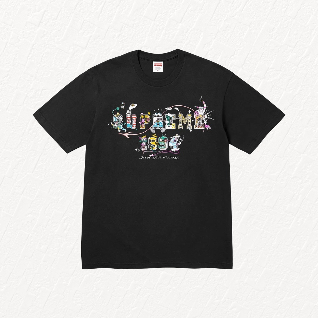 Tシャツ・カットソー Supreme Varsity T-Shirt Black