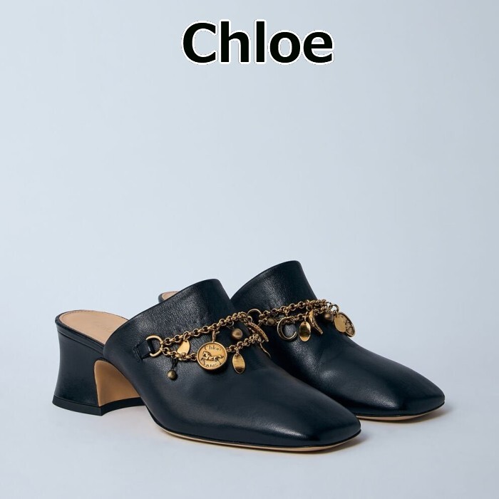 ★SALE★【送料関税無料】Chloe Charm Heeled Mules