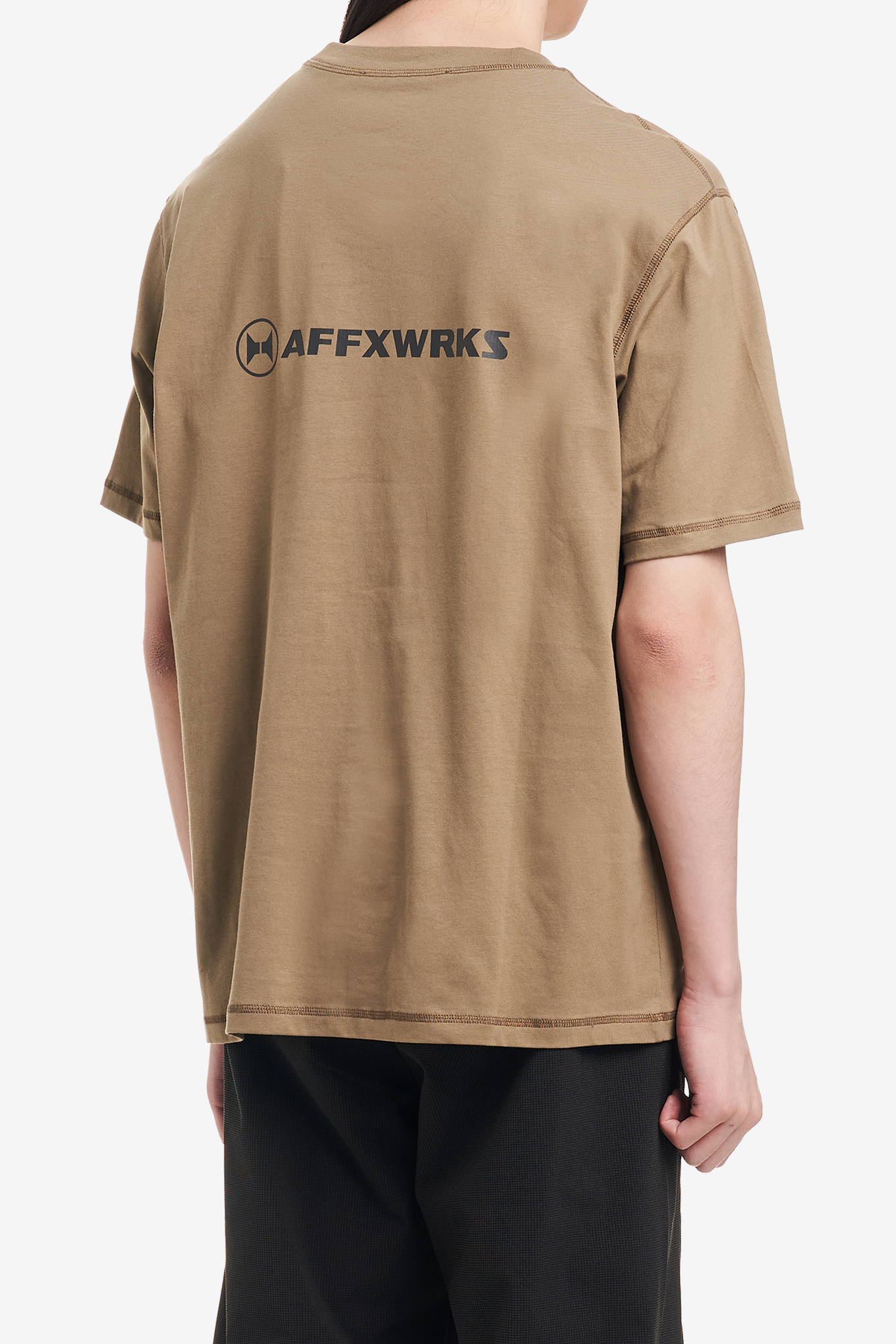 【AFFXWRKS】AFFXWRKS T-SHIRT DESERT GREEN