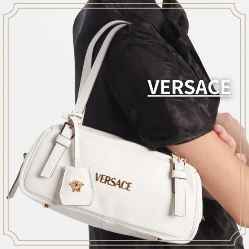 【VERSACE】ミディアムレザー ショルダーバッグ