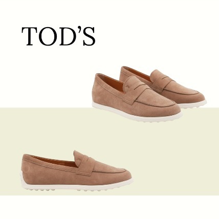 【TOD'S】ゴンミーニ ドライビングシューズ スエード ベージュ