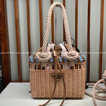 PRADA プラダ ウィッカー ミニバッグ 1BG558