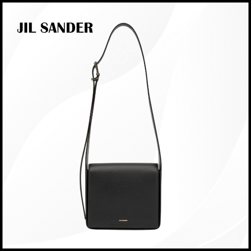 ★【JIL SANDER】 ロゴ スタンプ レザー ショルダーバッグ★