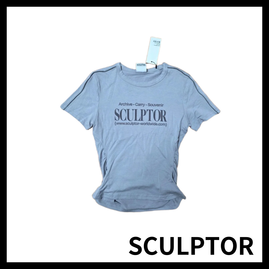 Tシャツ・カットソー [SCULPTOR] Sports Lettering Tee Baby Blue SC24S271BL