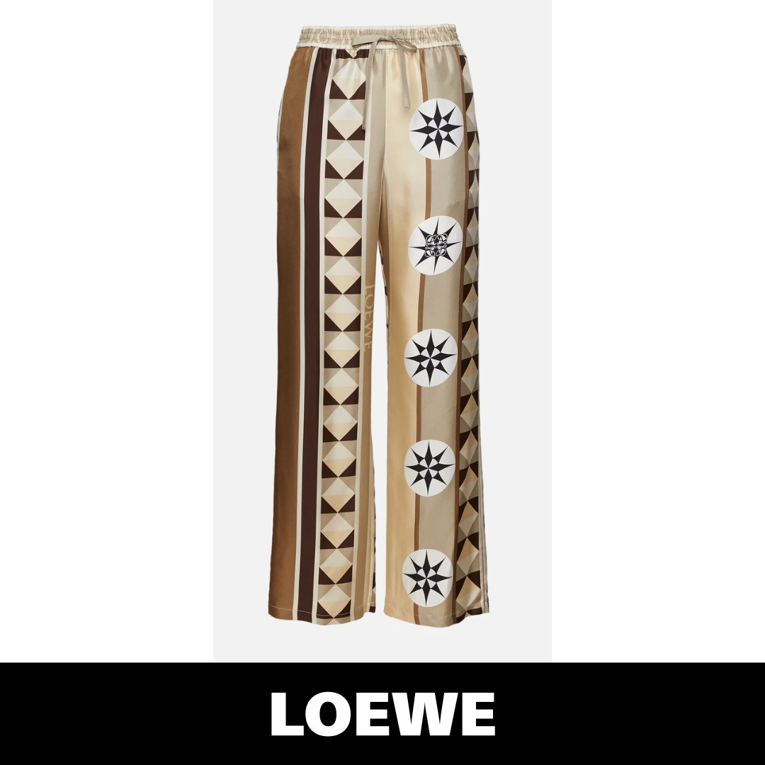【税関/送料込】LOEWE ★ シルクパジャマパンツ