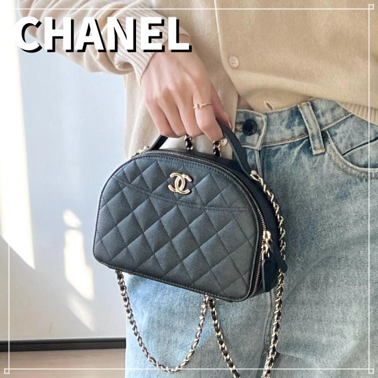 【25C注目作】CHANEL フラップ ショルダーバッグ キャビアスキン
