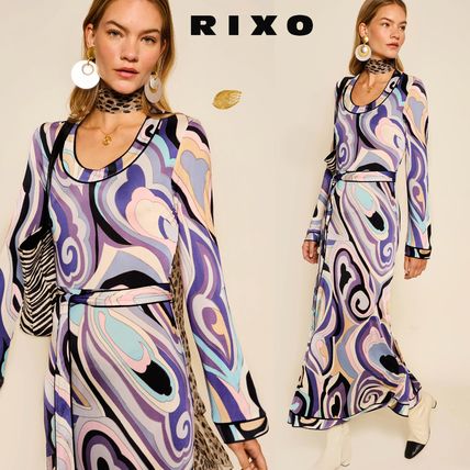 RIXO リキソー ブランド ワンピース Vero printed maxi 1000365 M RIXO(リキソー) ワンピース(レディース) - 海外通販のBUYMA