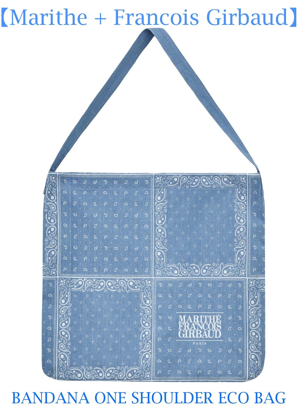 【Marithe + Francois Girbaud】BANDANA ONE SHOULDER ECO BAG