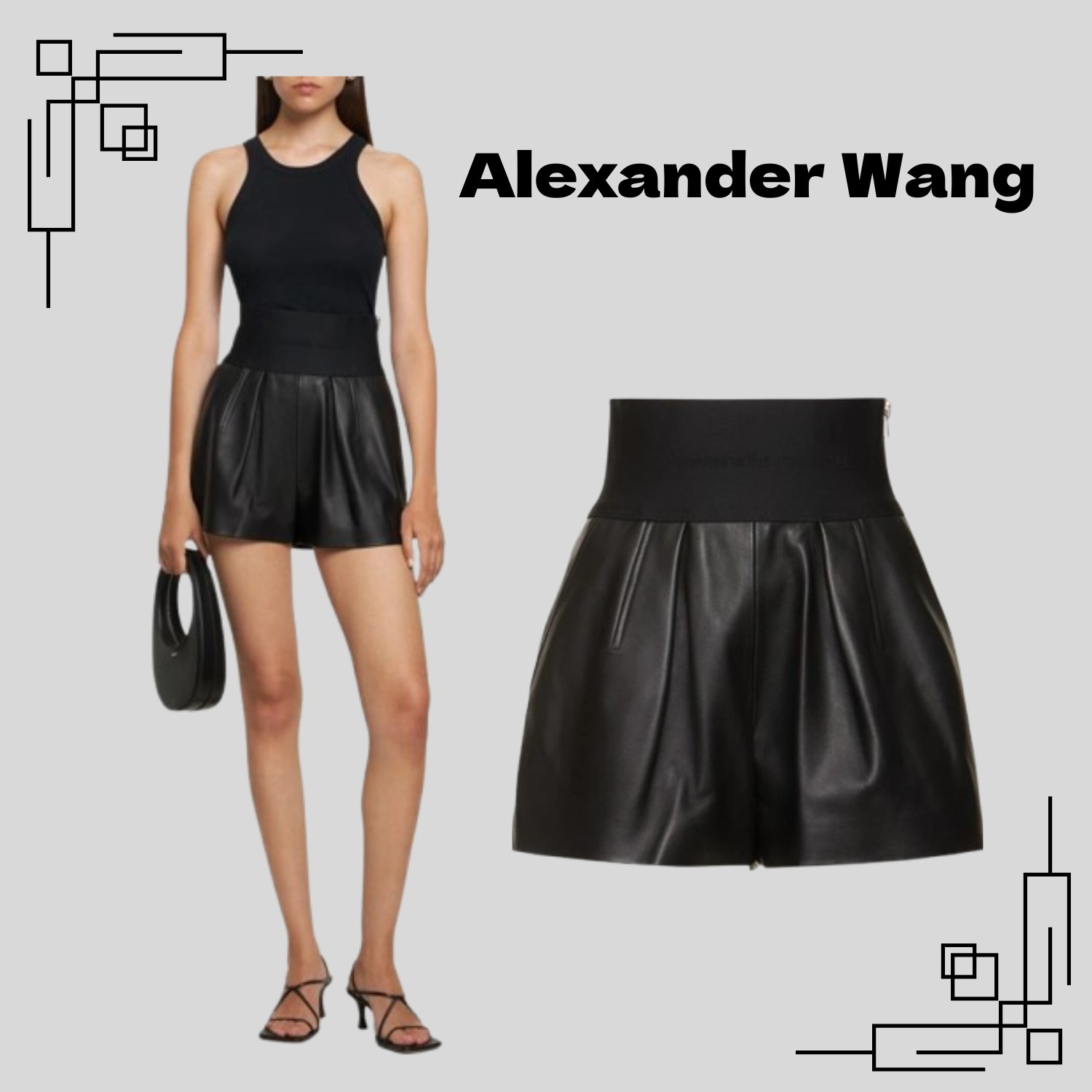 サファリレザーショーツ/Alexander Wang
