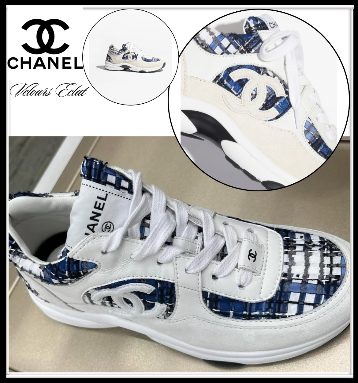 大人カジュアルに足元を格上げ【CHANEL】24P スニーカー
