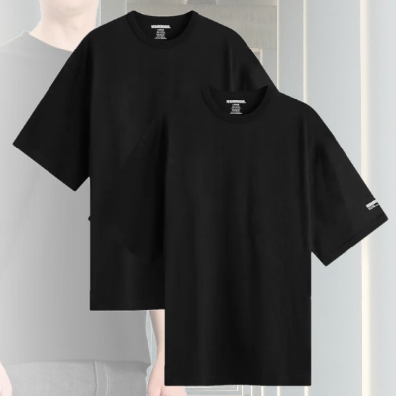 【NEIGHBORHOOD】ベーシック Tシャツ 2枚入パック ブラック