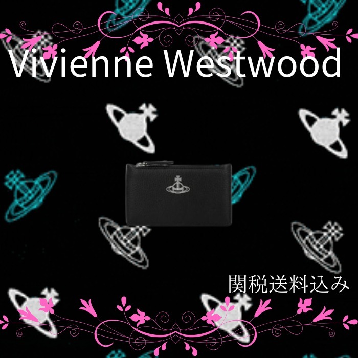 Vivienne Westwood PU GRAIN ファスナー付き カードケース