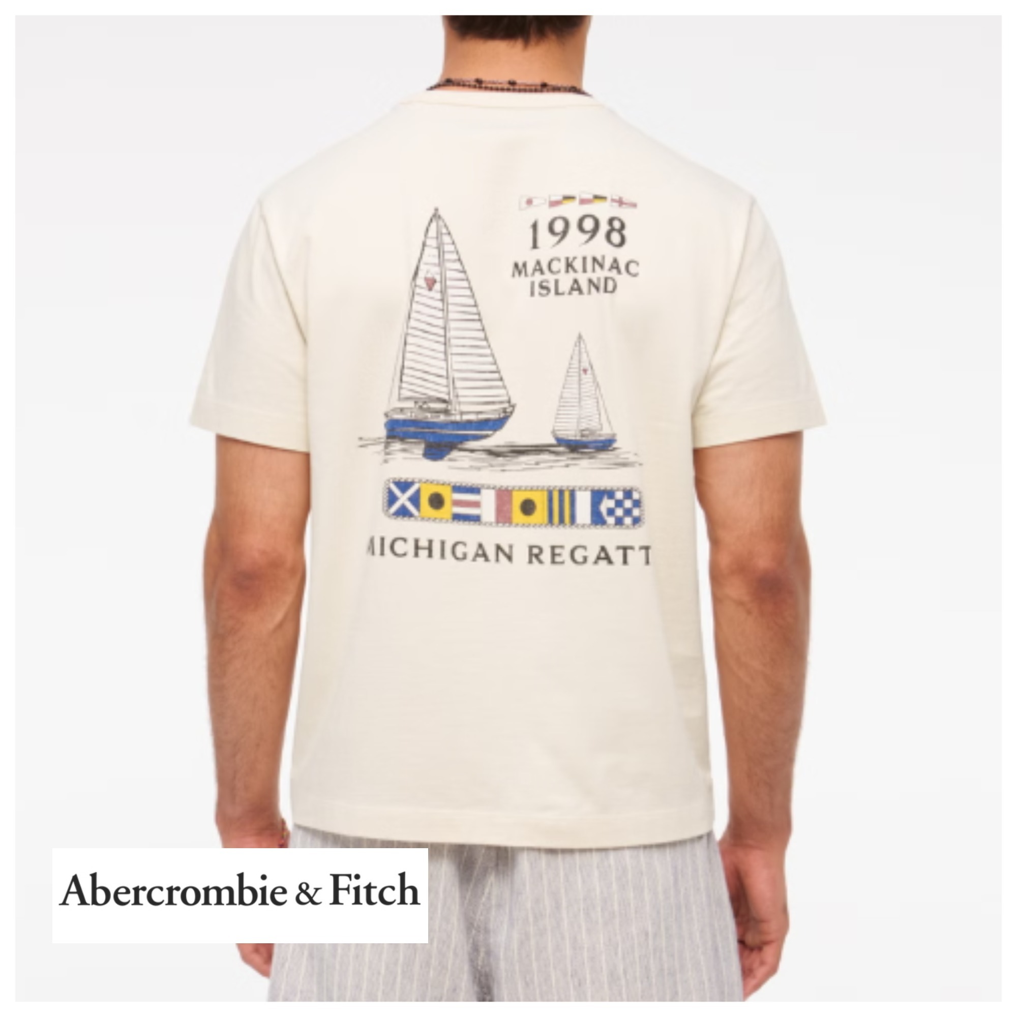 ★Abercrombie & Fitch★ノーティカルクラシックポリッシュT