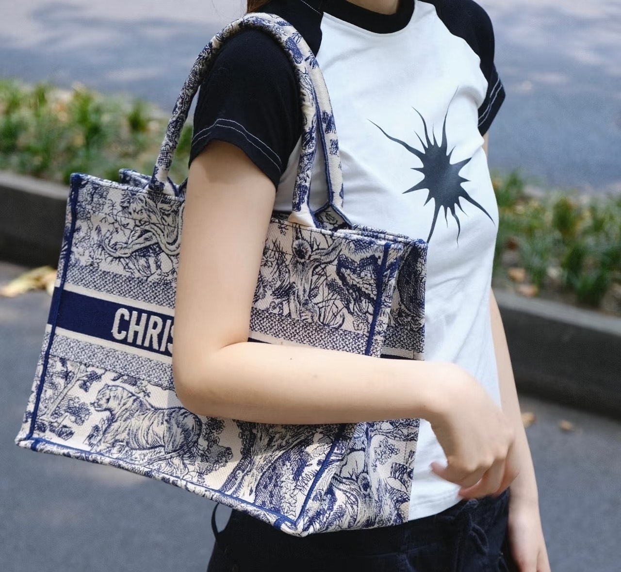 《存在感を備えた名品》 Dior Book Tote ミディアムバッグ